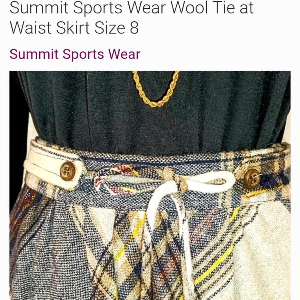 Vintage 60s 70s Summit Sportswear Full Skirt Size 8 - Picture 5 of 11